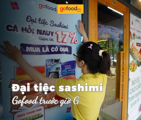 Đại tiệc Sashimi 12/7 - 14/7: Gofood trước giờ G